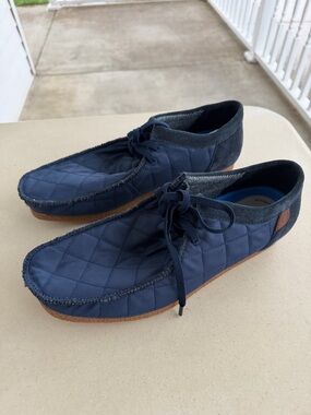 Clarks Men's Shacre II Step Navy Blue Textile Shoes Size 11 NEW
